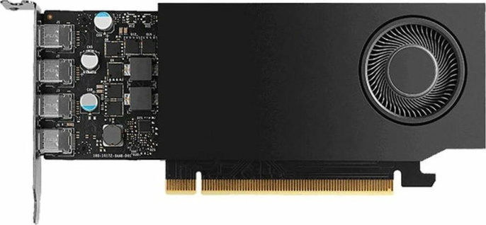 Видеокарта PNY PCI-E 4.0 A400 NVIDIA A400 4Gb 64bit GDDR6 727 mDPx4 Bulk low profile (VCNRTXA400-SB)