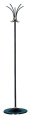 Вешалка напольная Бюрократ ТММ ТММ 137/BLACK черный основание круг наконечники черный крючки двойные для верхней одежды метал. упак.:1шт