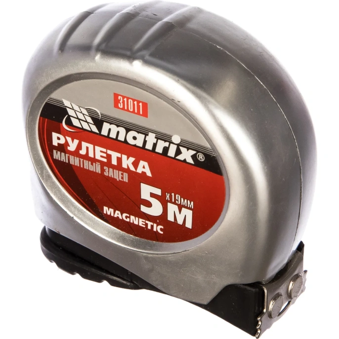 Рулетка Magnetic, 5 м х 19 мм, MATRIX 31011