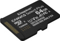 Карта памяти microSDXC UHS-I U1 Kingston Canvas Select Plus 64 ГБ, 100 МБ/с, Class 10, SDCS3/64GBSP,  1 шт., без адаптера