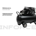 Ременной компрессор (200 л; 10 бар; 580 л/мин) Inforce BCX-200L-3P