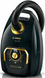 Пылесос Bosch BGL38GOLD, 1700Вт, черный/золотистый
