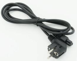 NONAME Кабель IEC C5 3-pin Евровилка угловой 1.8м 469 черный