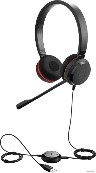 Гарнитура Jabra Evolve 30 II MS, для контактных центров, накладные, проводные, черный [5399-823-309]