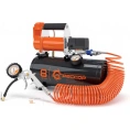 Компрессор Агрессор, металлический, ресивер 8л., 12V, 480W, шланг 10м., пистолет для накач. шин, пере одник для пневмо инстр-та, 1 1 AGR-8LT