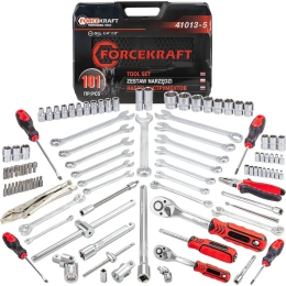 Набор инструментов Forcekraft 101 предмет 1/4", 1/2" (6гр.) FK-41013-5(56419)