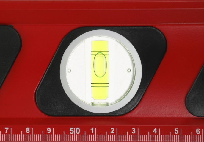 Уровень RGK U7060 пузырьковый 3глаз. магнит. красный