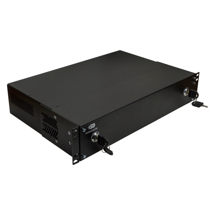 Управляемый USB over IP концентратор DistKontrolUSB-32 с 32 портами USB c 2 блоками питания / Ethernet 2 x 10/100/1000 Mb / Защитный модуль с замком