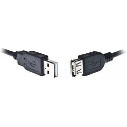 Bion Кабель удлинительный USB 2.0 AM/AF, 3 м, черный [BXP-CCP-USB2-AMAF-030]