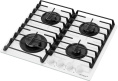Газовая варочная панель Vitek VGH 6420 WG, 4 конфорки, закаленное стекло, белый