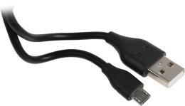 Автомобильное зарядное устройство HAMA H-183246, USB, microUSB, 2.4A, черный [00183246]