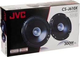 Колонки автомобильные JVC CS-J610X без решетки 300Вт 92дБ 4Ом 14.24см 6дюйм ком.:2кол. коаксиальные однополосные
