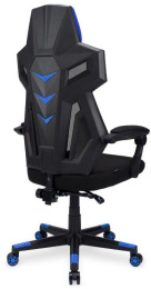 Кресло игровое Oklick 111G, сетка/ткань, до 150кг, черный/синий