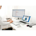 Разветвитель портов UGREEN US216 30768 2 In 4 Out USB 3.0 Sharing Switch Box. Цвет: черный