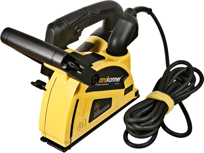 Штроборез Hanskonner HAG915W диаметр диска: 150 мм, мощность: 1800 Вт, глубина реза: 40 мм, 8000 об/мин, регулировка ширины паза: 3-31, подключение к пылесосу, система стабилизации оборотов, защита от перегрузки, плавный пуск, защита от непреднамеренного