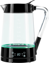 Чайник электрический Polaris PWK 1715CGLD 1.7л. 2200Вт черный корпус: стекло/пластик