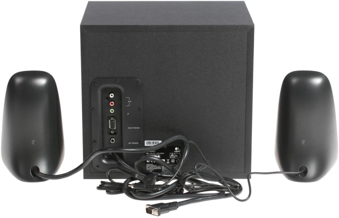Колонки Logitech Z623,  2.1,  черный [980-000403]
