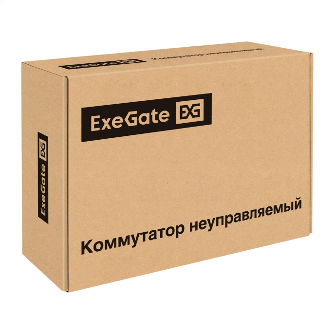 Коммутатор неуправляемый ExeGate EDGS-1006D.4PoE-65W 6-портовый гигабитный UTP 10/100/1000 Base-T: 4 порта IEEE 802.3af PoE , мощность PoE: 15,4W, суммарно 65W, 2 порта RJ45 uplink, настенный/настольный, металлический корпус EX299022RUS