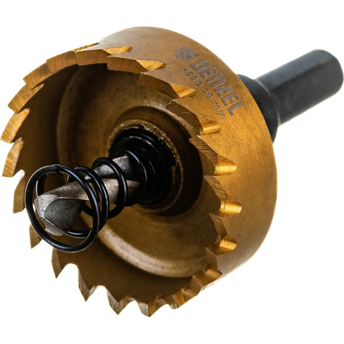 Коронка DENZEL 724111,  по металлу,  38мм,  1шт