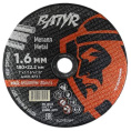 Отрезной диск Batyr T41-180x1.6x22.2 (BCD18016M) (по металлу, диаметр: 180 мм, посадочный диаметр: 22.2 мм, назначение: сталь; чугун; арматура; профильная труба; нержавеющая сталь)