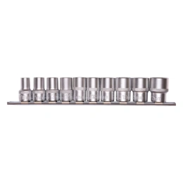 Набор торцевых головок 1/2", 6-ти гр CrV, 10-22 мм, 10 шт. STELS 13600