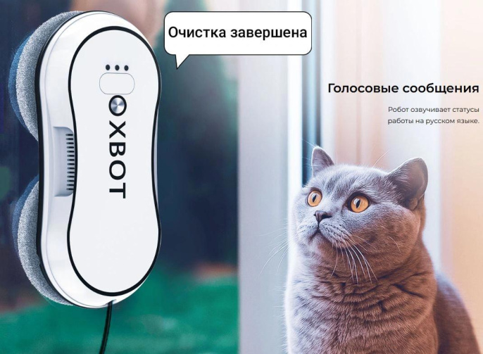 Мойщик окон Xbot С30 шир.скреб.:35мм пит.:от сети белый 23135304