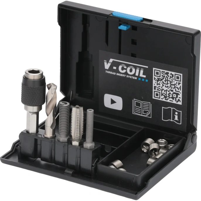 Набор для восстановления резьбы VOLKEL М5x0,8 15 предметов V-Coil Rapid V04309