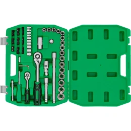 Набор инструментов INTERTOOL 72ед., 1/2" и 1/4", Cr-V ET-6072SP