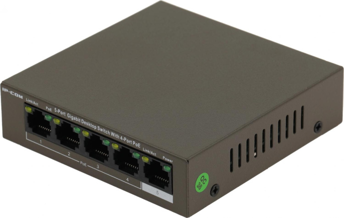 Коммутатор IP-COM G1105P-4-63W, неуправляемый