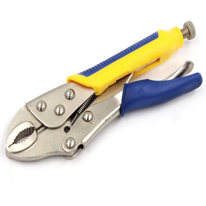 Клещи зажимные универсальные Kubis 180 мм, C45, HRC 44-48 02-03-6018