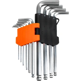 Набор шестигранных ключей с шаром 10 шт Gigant, размеры1,5-10мм, grf-123