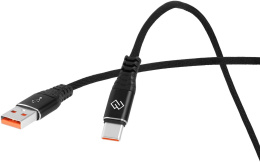 Кабель Digma USB Type-C m - USB m , 1м, 3A, черный [dg-usba-с-1m-27w]