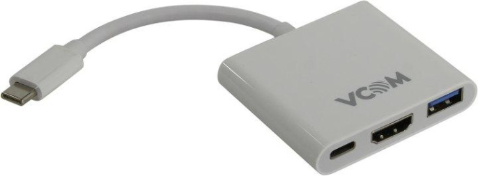 Конвертер VCOM CU427 USB-CM to HDMI+USB3.0+USB-C Adapter