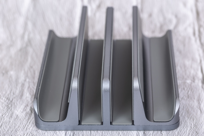 Вертикальная подставка CABLETIME CS14G (CT-VLP02-AG) для ноутбука, серый