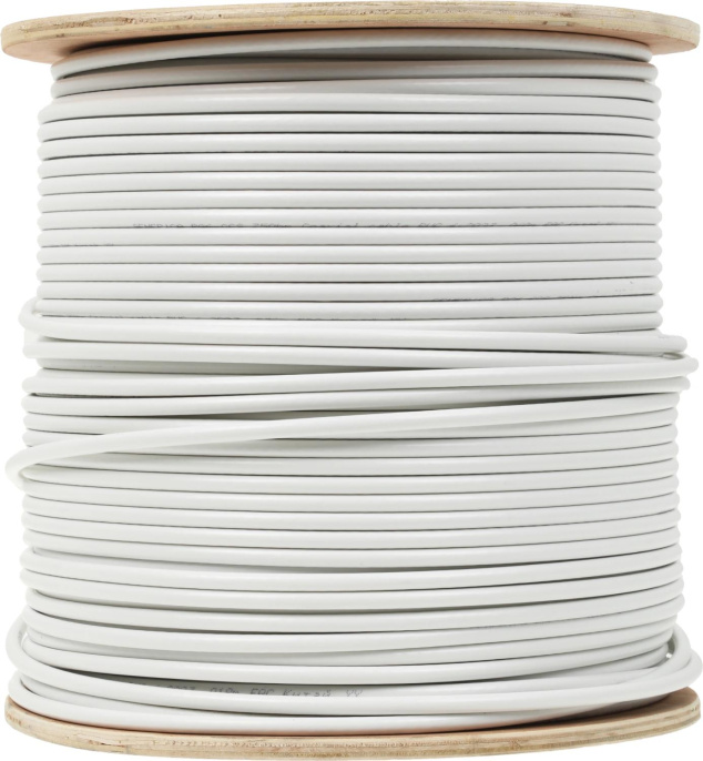 Кабель коаксиальный ITK CC1-R6F1-111-300-G RG-6 FTP 75Om PVC внутренний 300м белый