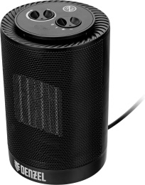 Тепловентилятор керамический DENZEL DTFC-1200S,  1200Вт,  с термостатом, 2 режима, черный