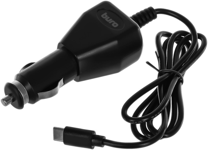 Автомобильное зарядное устройство Buro BUCC1, USB-C, 10Вт, 2A, черный [bucc10s00cbk]