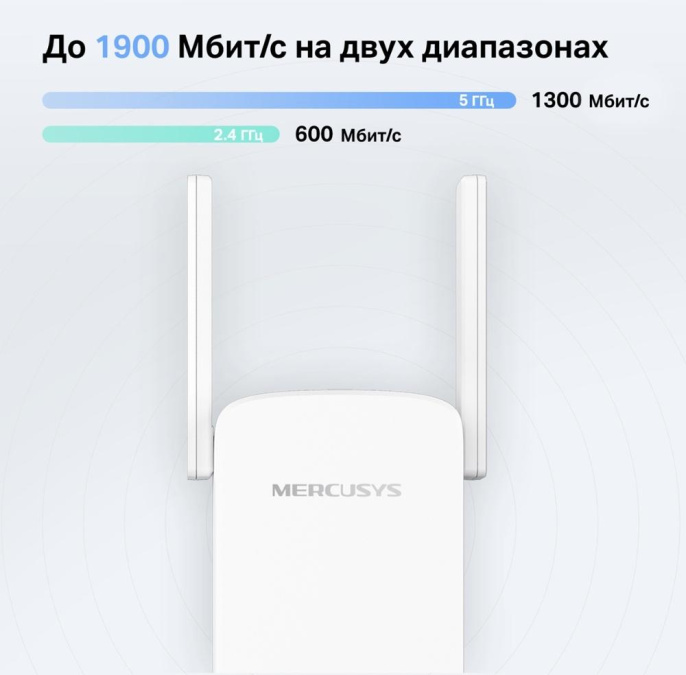 Повторитель беспроводного сигнала MERCUSYS ME50G, белый