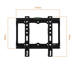 Кронштейн для телевизора Buro FX1S, 15-48", настенный, фиксированный,  черный [bm25a52ff0]