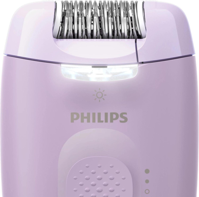 Эпилятор Philips BRE257/00 скор.:2 насад.:3 от электр.сети фиолетовый