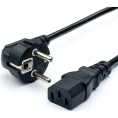 Bion Кабель питания Bion BXP-PC-186-VDE-3M 3м, евровилка с заземлением, 0.75мм, Schuko-C13, 10А, черный