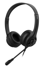 Гарнитура A4TECH HS-8i,  для контактных центров, накладные,  проводные, черный