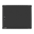 Шкаф телекоммуникационный 19" настенный 9U ExeGate EC-WM-9U.450.M.BLACK (19”, 9U, 600x450x500mm (ШхГхВ), передняя дверь металл, съемные боковые панели, пыле- и влагозащита IP23, черный RAL 9004) EX298619RUS
