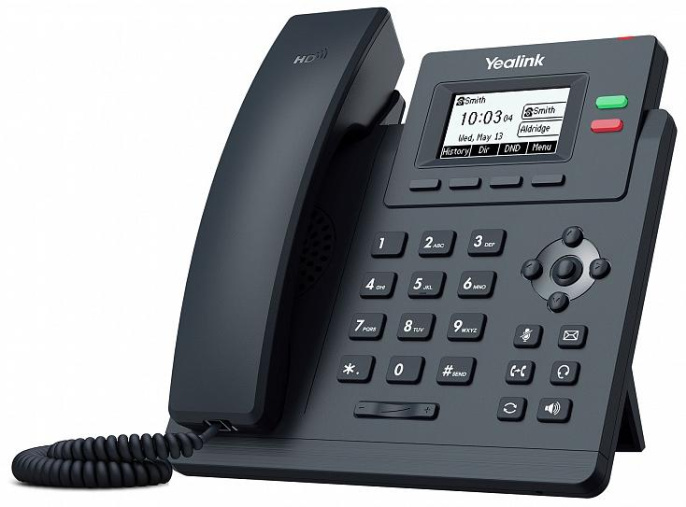 SIP-телефон Yealink SIP-T31P, 2 аккаунта, PoE, без БП