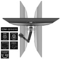 Кронштейн для монитора 13"-32" настольный ExeGate EDM1-3210-21G EX297361RUS (алюминий, газовая пружина, VESA 75x75, 100x100, макс.нагрузка 10 кг, наклон -45°/+90°, поворот -90°/+90°, вращение 360°, 2 способа крепления: сквозное и струбцина, цвет черный)