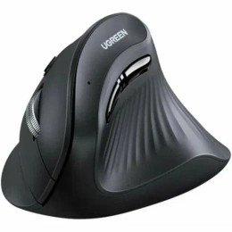 Беспроводная компьютерная мышь вертикальная UGREEN MU008S 85081 Multi-mode Wireless Vertical Mouse 2.4 GHz&BT. Цвет: черный