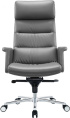 Кресло руководителя Cactus CS-LGR-DUBLIN, кожа, до 120кг, серый