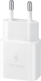 Сетевое зарядное устройство Samsung EP-T1510,  USB-C, USB-C, 15Вт, 2A, белый [ep-t1510xwegeu]
