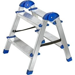 Двусторонняя алюминиевая стремянка РемоКолор 2 ступени 63-0-022