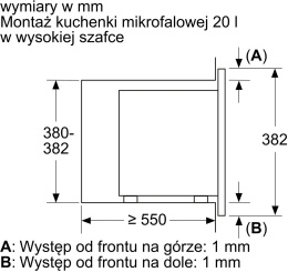 Микроволновая печь Bosch BFL623MB4 20л. 800Вт черный встраиваемая